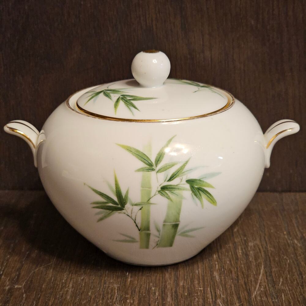 Noritake Nippon Toki Kaisha Creamer BAMBOO Circa 1955 Porcelain MCM Mid Century